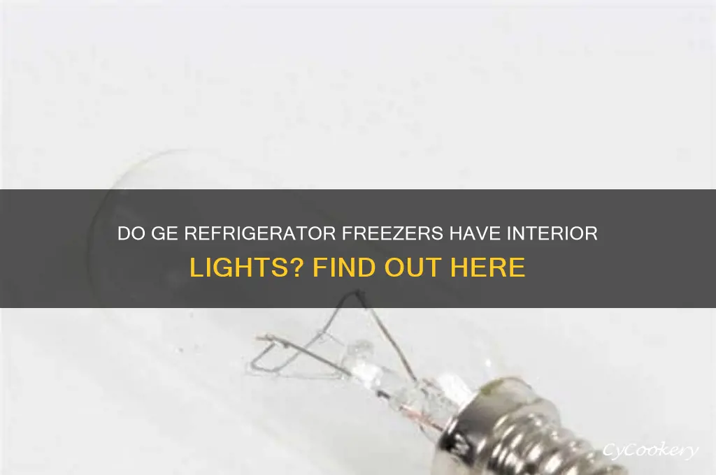 do ge refrigerator freezers have lights inside