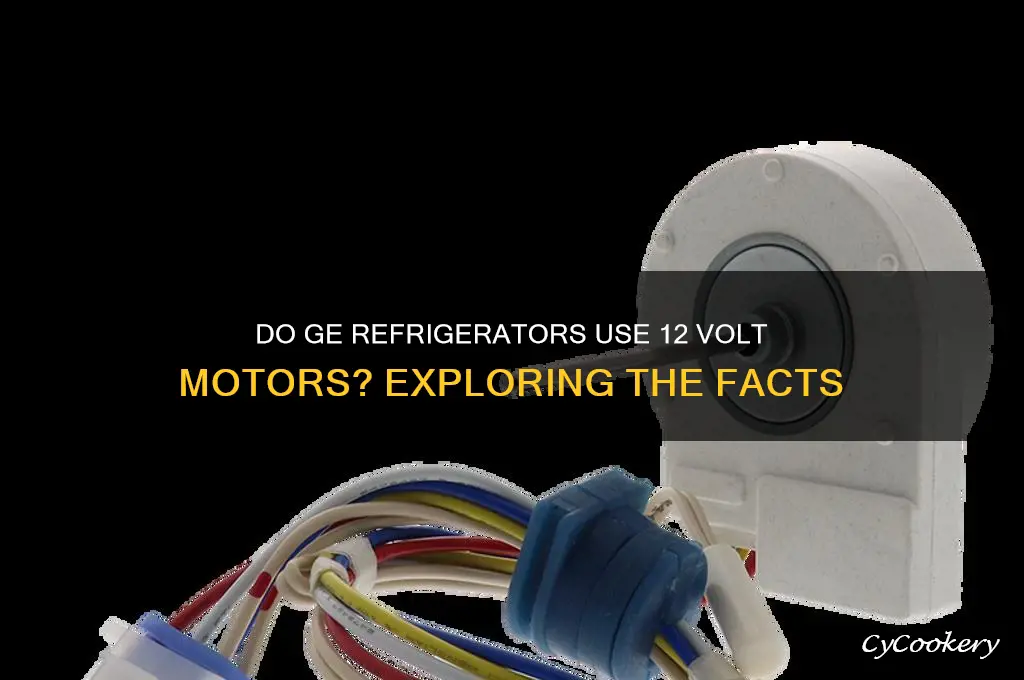 do ge refrigerators use 12 volt motors