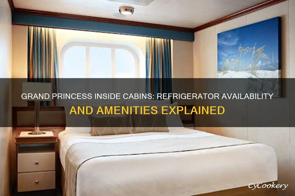 do grand princess inside cabins have refrigerators