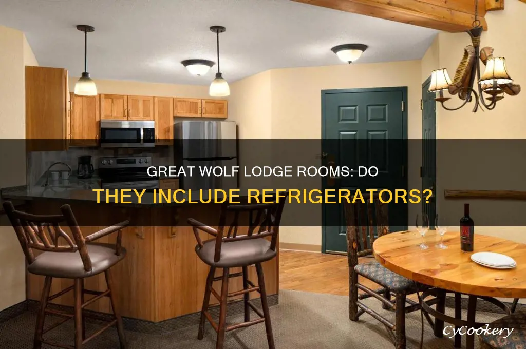 do great wolf lodge rooms have refrigerators in rooms