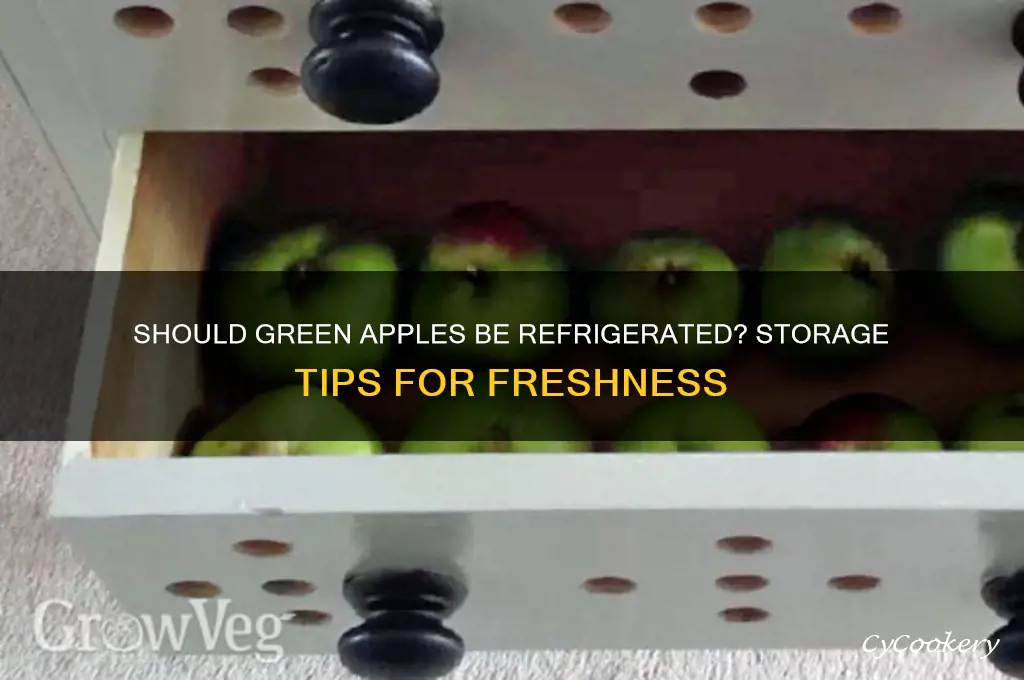 do green apples have to be refrigerated