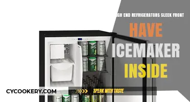 Do High-End Sleek Front Refrigerators Include Built-In Ice Makers?