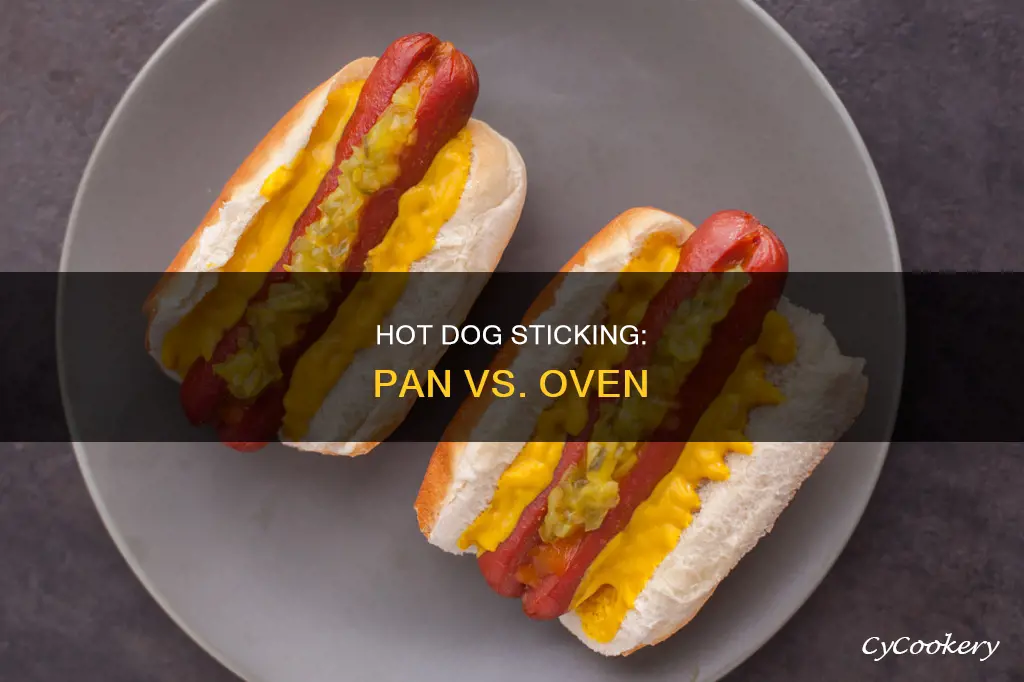 do hot dogs stick to the pan in the oven