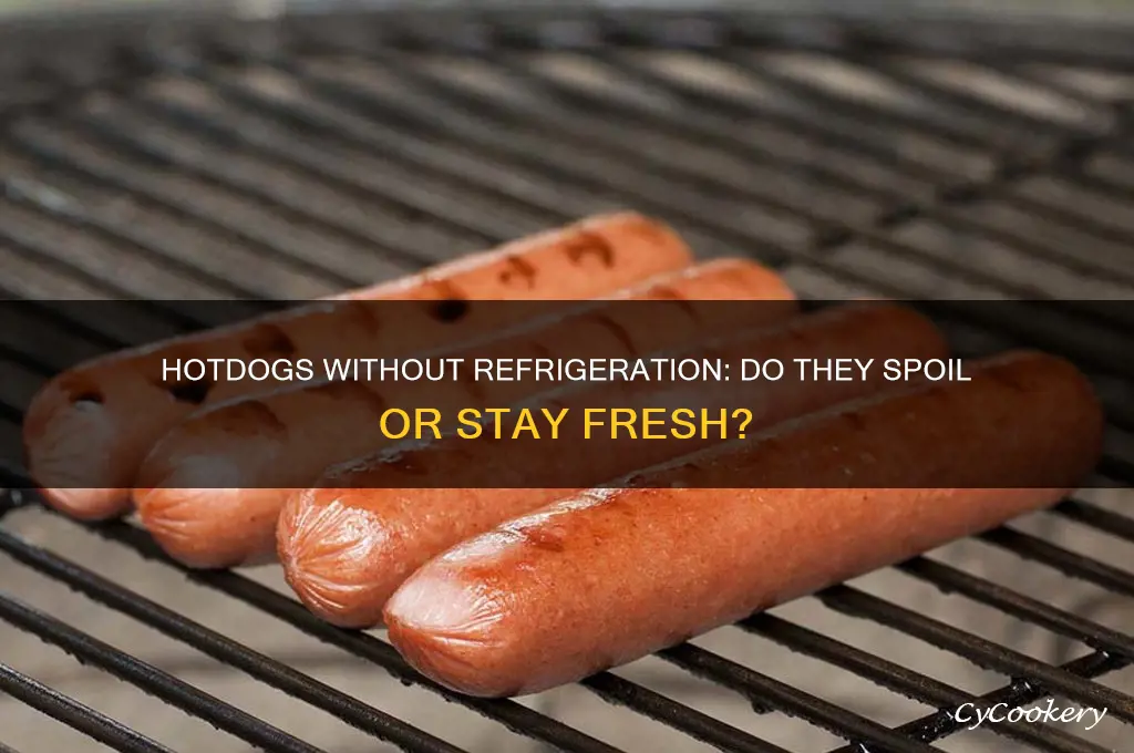 do hotdogs go bad if not refrigerated