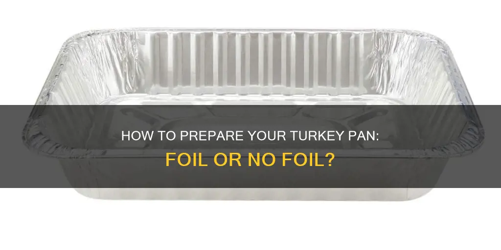 do I align my turkey pan with tin foil