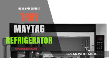 How to Properly Empty Your Maytag Refrigerator's Defrost Tray