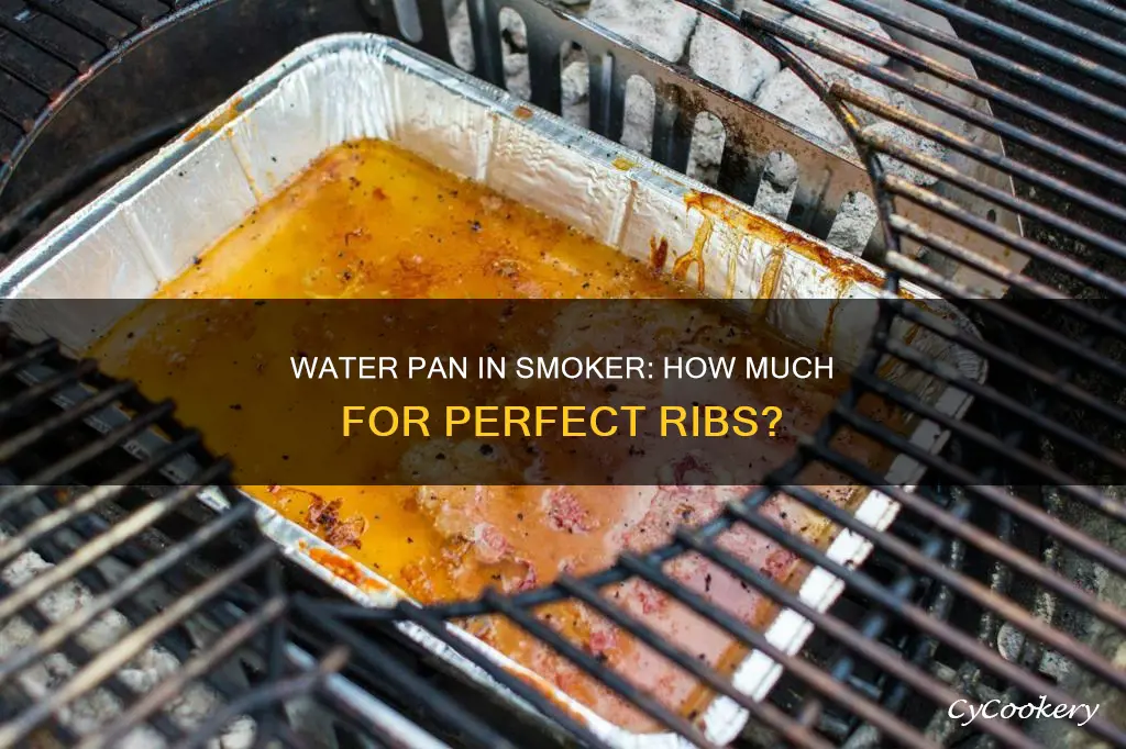 do I fill up water pan in smoker ribs