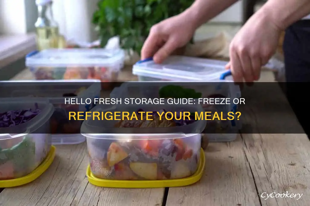 do i freeze or refrigerate hello fresh