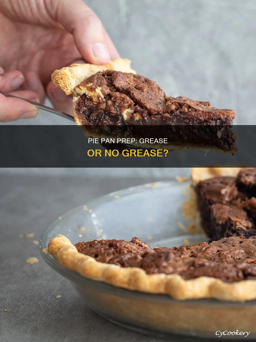 do I greese a pie pan before adding crust