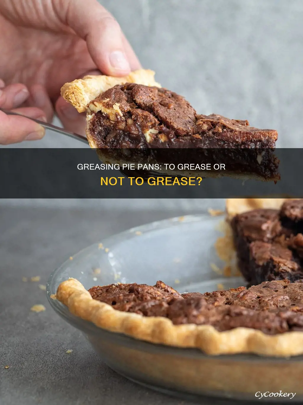 do I greese pie pan