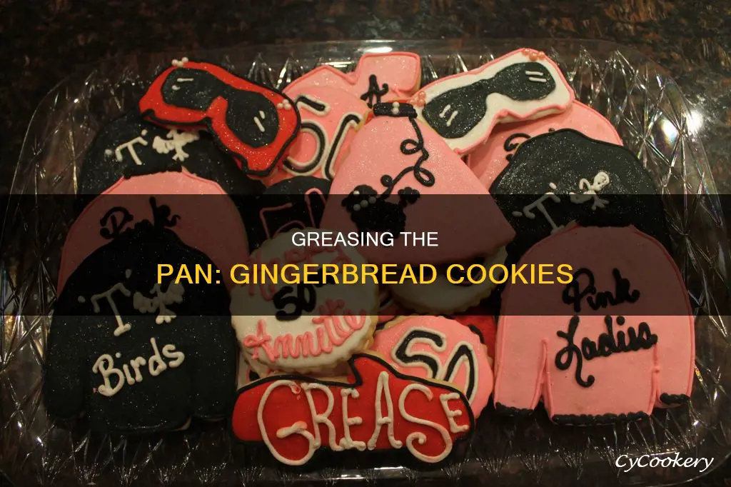 do I have t grease the pan for gingerbreaad cookies