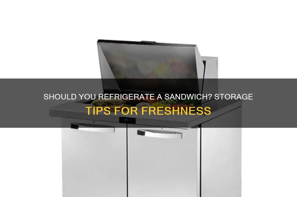 do i have to refrigerate a sandwich