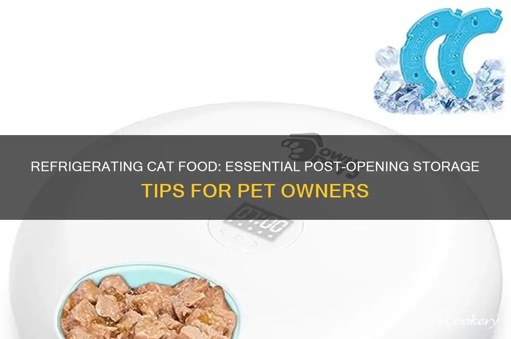 do i have to refrigerate cat food after opening