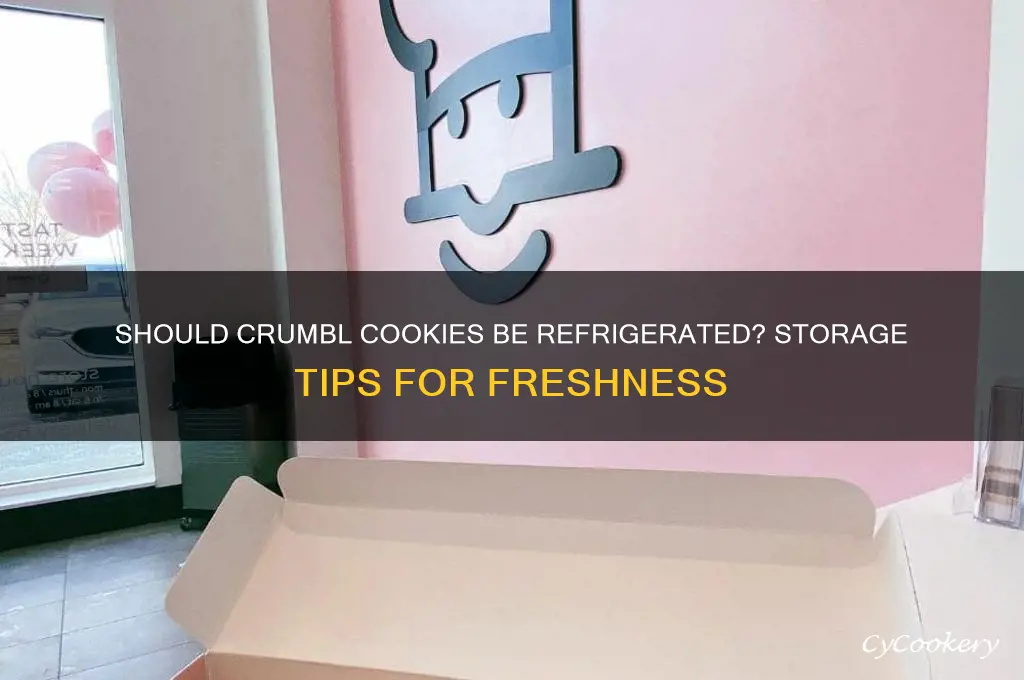 do i have to refrigerate crumbl cookies