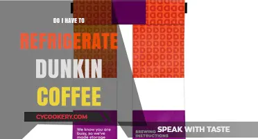 Should Dunkin' Coffee Be Refrigerated? A Storage Guide