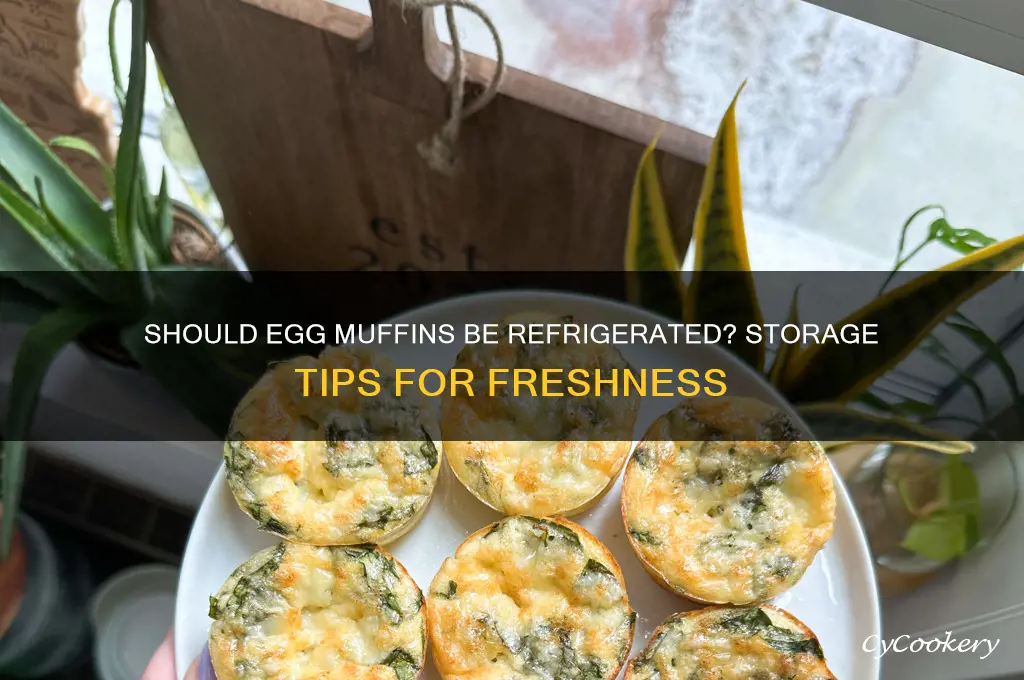 do i have to refrigerate egg muffins