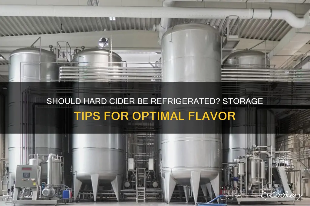 do i have to refrigerate hard cider