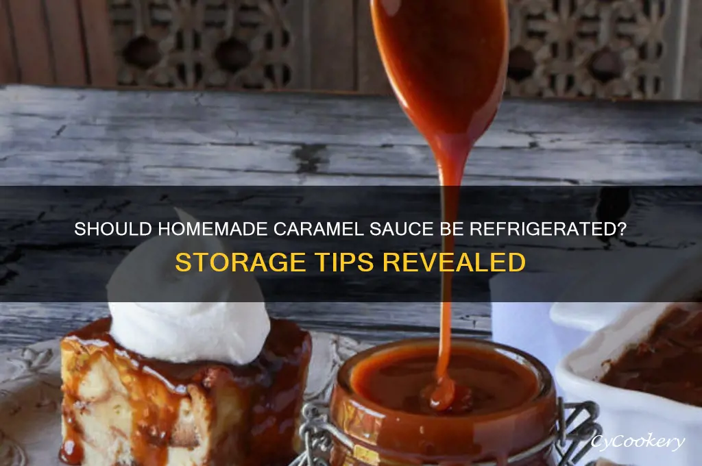 do i have to refrigerate home made caramel sauce