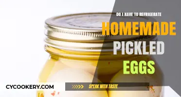 Refrigerating Homemade Pickled Eggs: Essential or Optional? A Guide