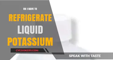 Liquid Potassium Storage: Refrigeration Required or Room Temp Safe?
