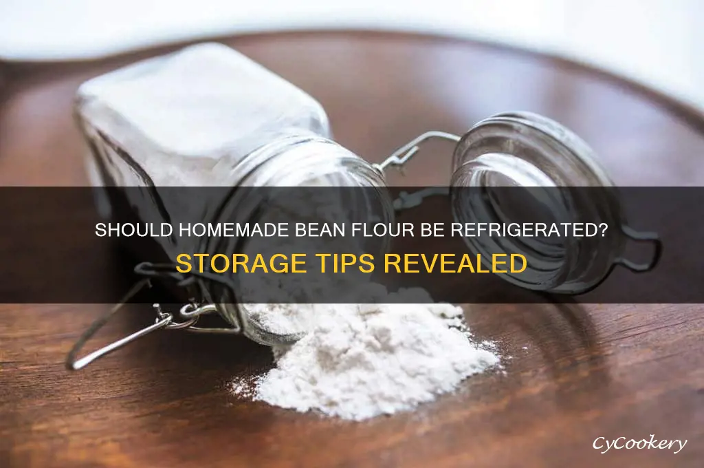 do i have to refrigerate my homemadebean flour