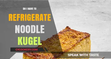 Refrigerating Noodle Kugel: Essential or Optional? A Storage Guide