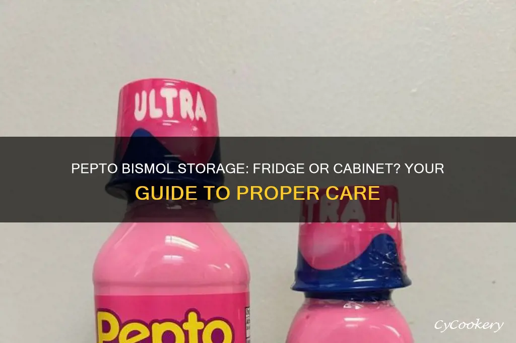 do i have to refrigerate pepto bismol