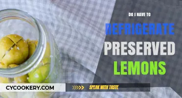 Preserved Lemons: To Refrigerate or Not? A Storage Guide