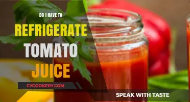Should Tomato Juice Be Refrigerated? Storage Tips for Freshness