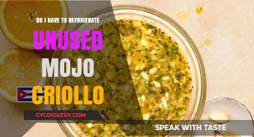 Mojo Criollo Storage: Should Unused Sauce Be Refrigerated?