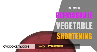 Should You Refrigerate Vegetable Shortening? Storage Tips and Best Practices