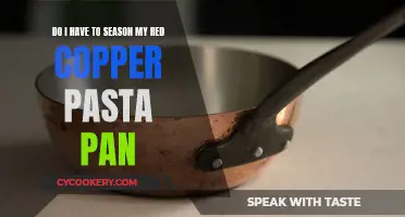 How to Season Your Red Copper Pasta Pan