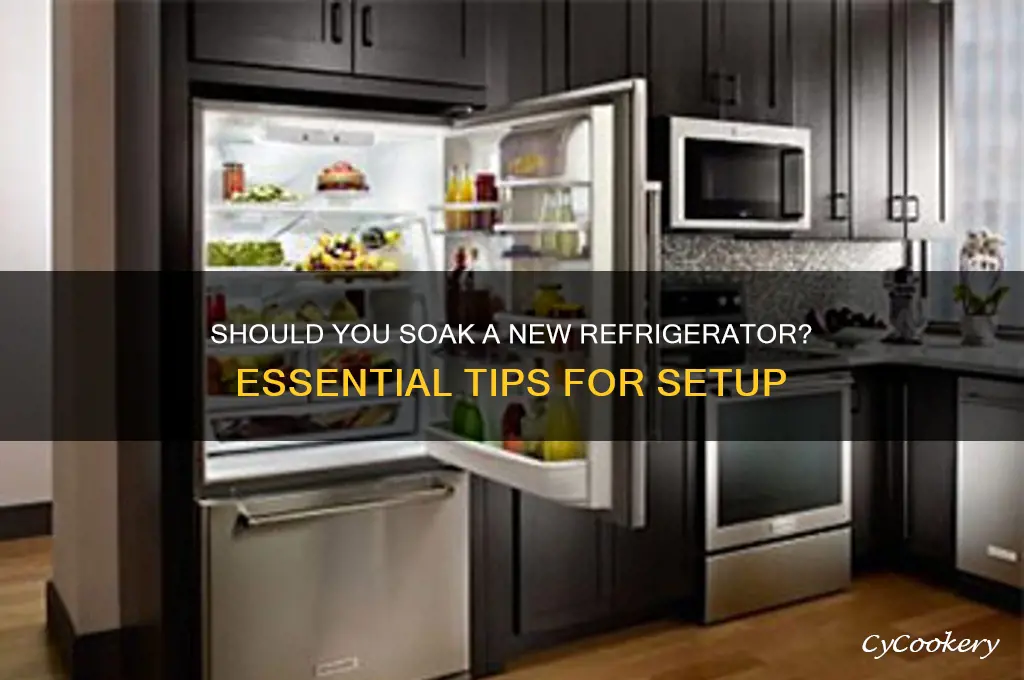 do i have to soak a new refrigerator