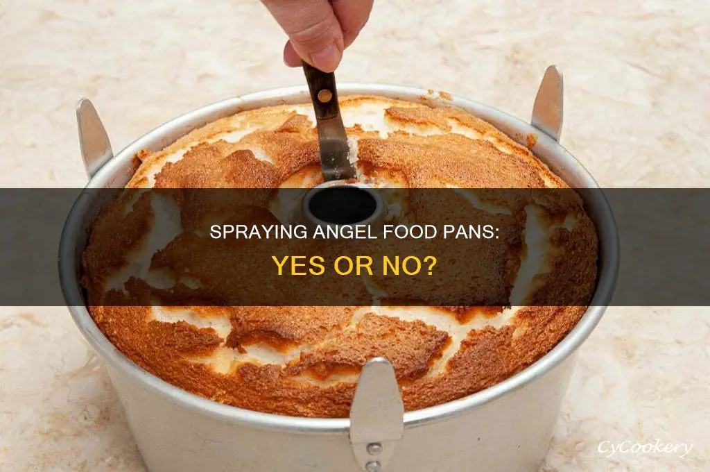 do I have to spray a angelfood pan