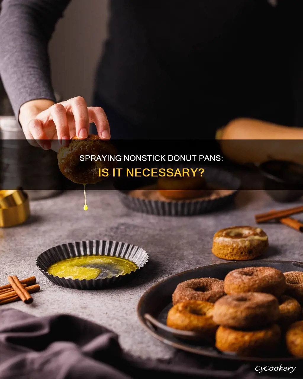 do I have to spray a nonstick donut pan