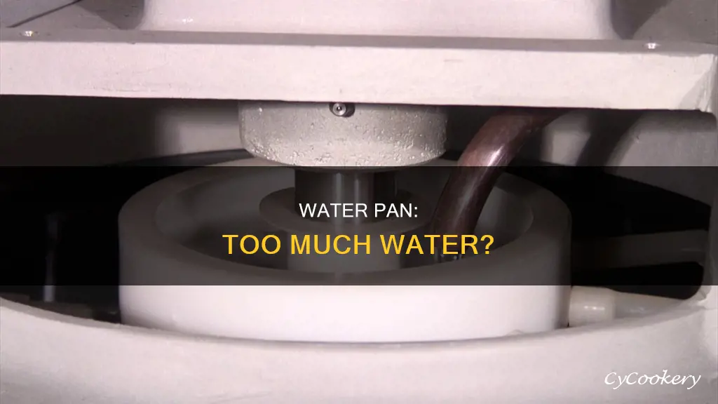 do I have too much water in my water pan