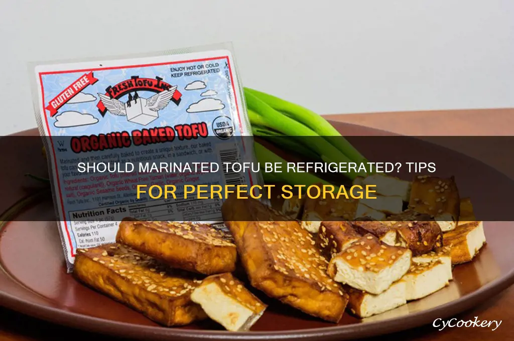 do i leave marinated tofu in refrigerator