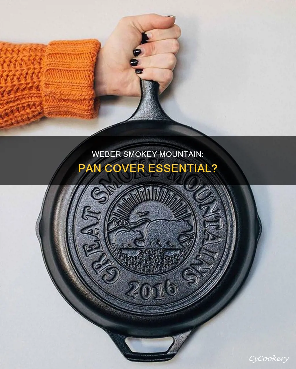 do I need a pan cover for weber smokey mountain