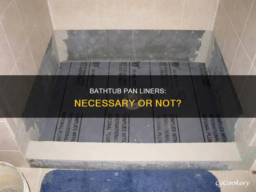 do I need a pan liner for a bathtub