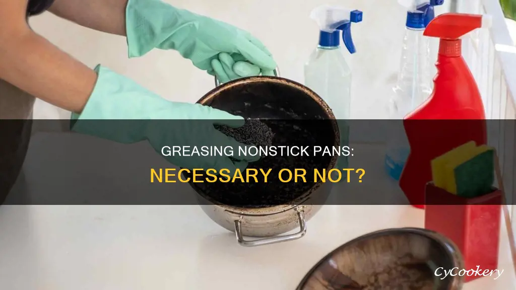 do I need to grease a nonstick baking pan