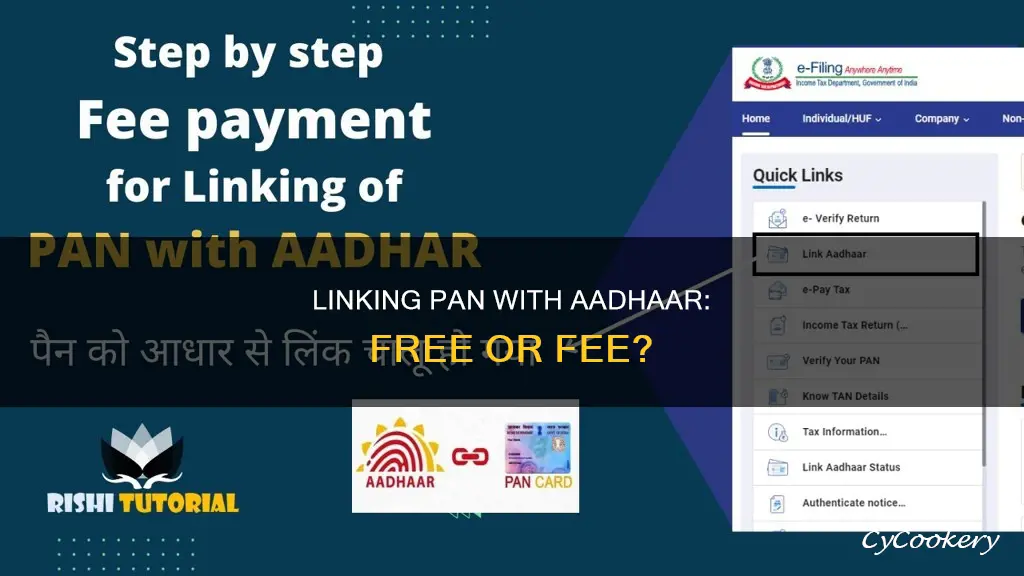 do I need to pay to link pan with aadhaar