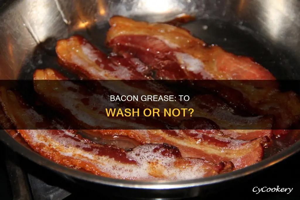 do I need to rewash pan after bacon