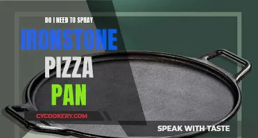 Spraying Ironstone Pizza Pan: Necessary?