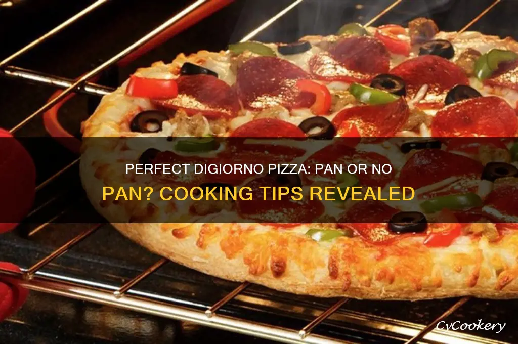 do I need to use a pan for digiorno pizza