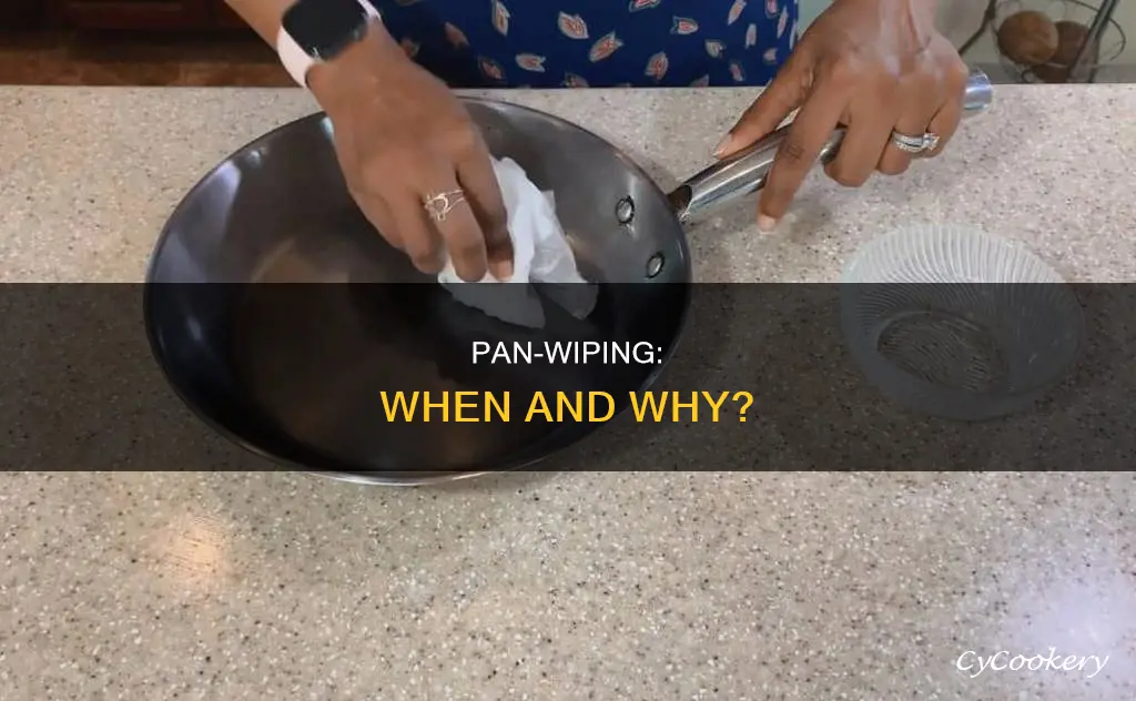 do I need to wipe pan between ingredients