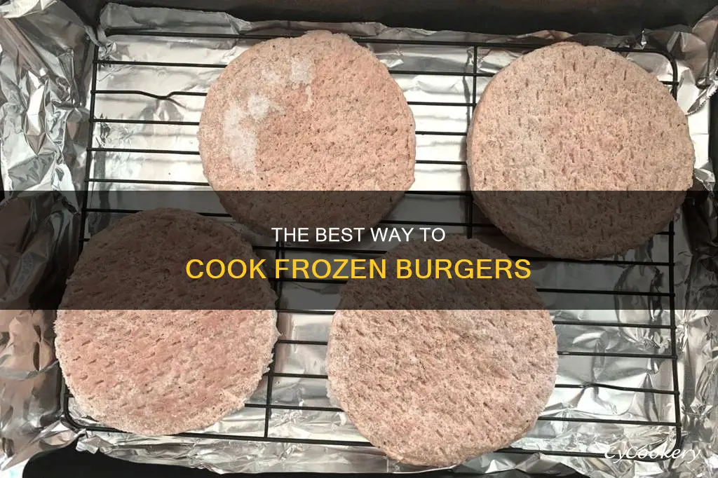 do I put a frozen burger in a pan