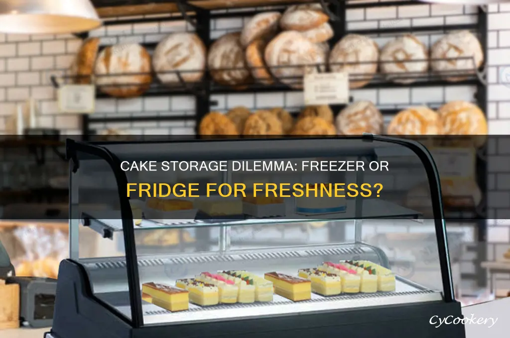 do i put cake in the freezer or refrigerator