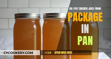 Chicken Juice: Pan or No Pan?