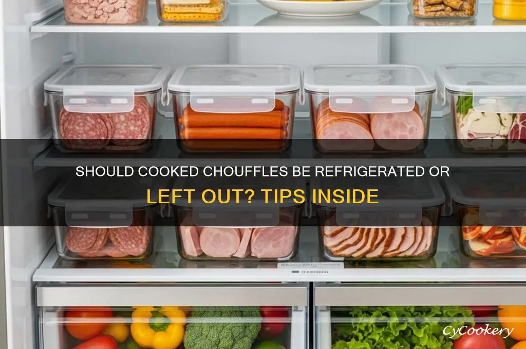 do i refrigerate cooked chosouffles or leave them out