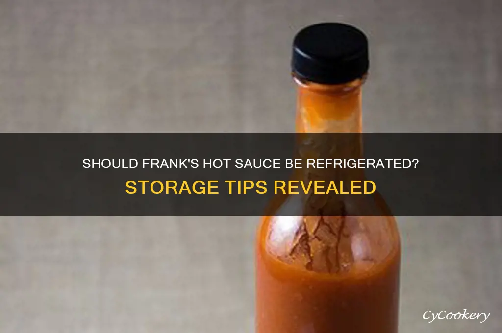 do i refrigerate frank
